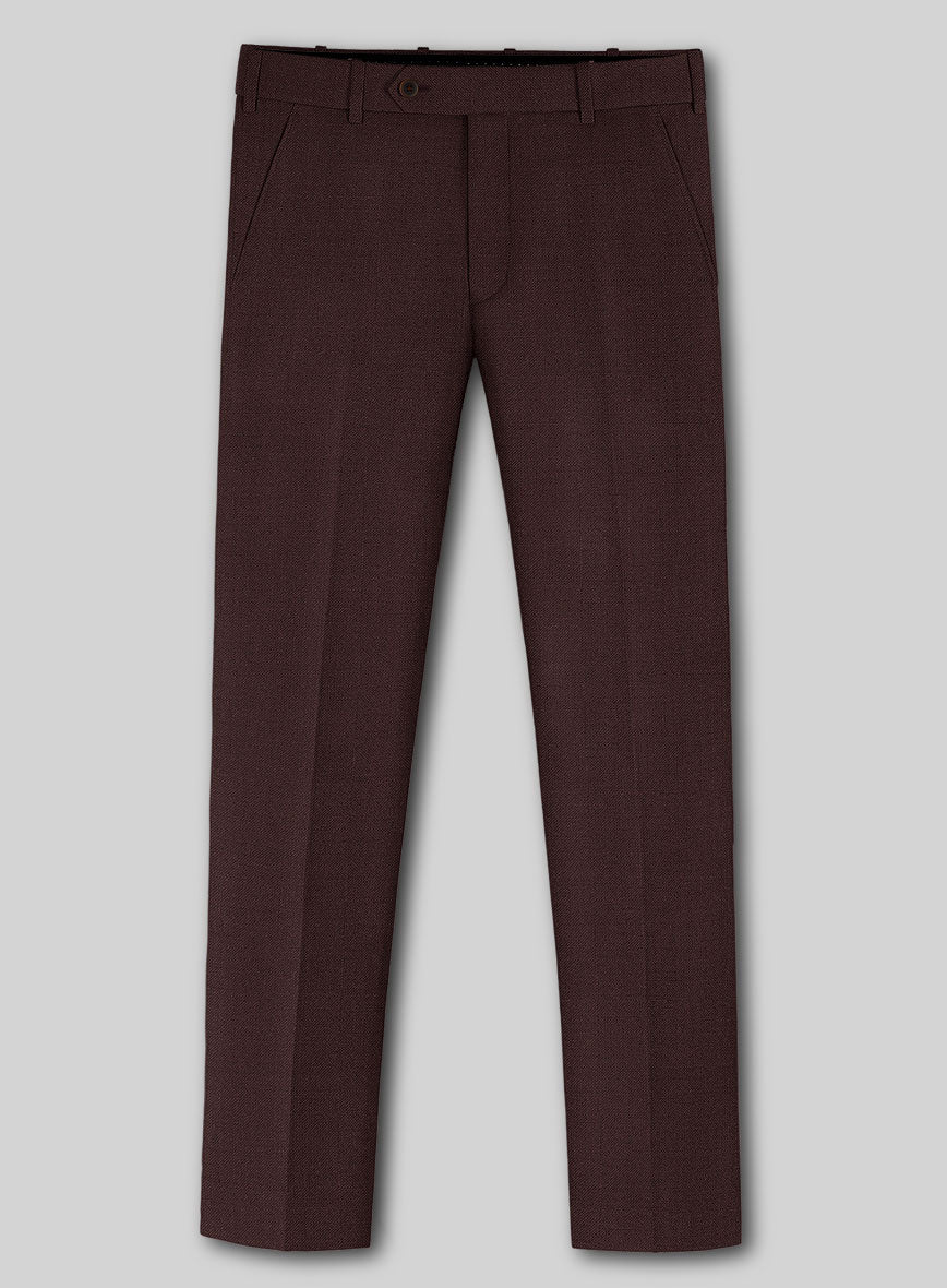 Fresco Wine Wool Suit - StudioSuits