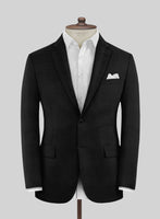 Fresco Black Wool Jacket - StudioSuits
