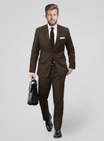 Fresco Brown Wool Suit - StudioSuits