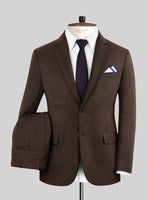 Fresco Brown Wool Suit - StudioSuits