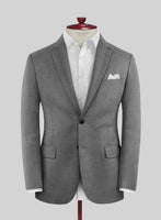 Fresco Gray Wool Suit - StudioSuits