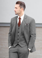 Fresco Gray Wool Suit - StudioSuits