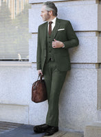 Fresco Green Wool Suit - StudioSuits