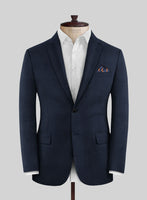 Fresco Island Blue Wool Jacket - StudioSuits