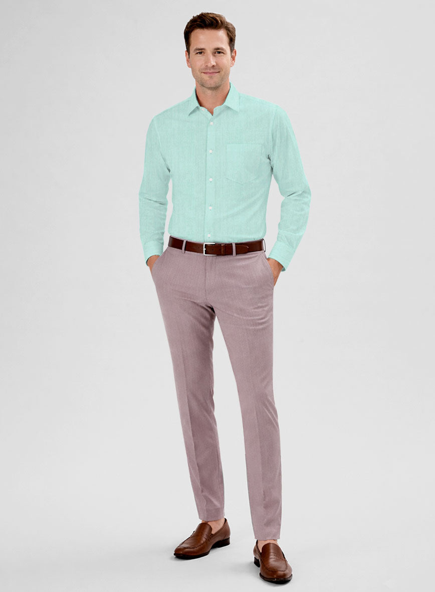 Fresh Aqua Cotton Shirt - StudioSuits