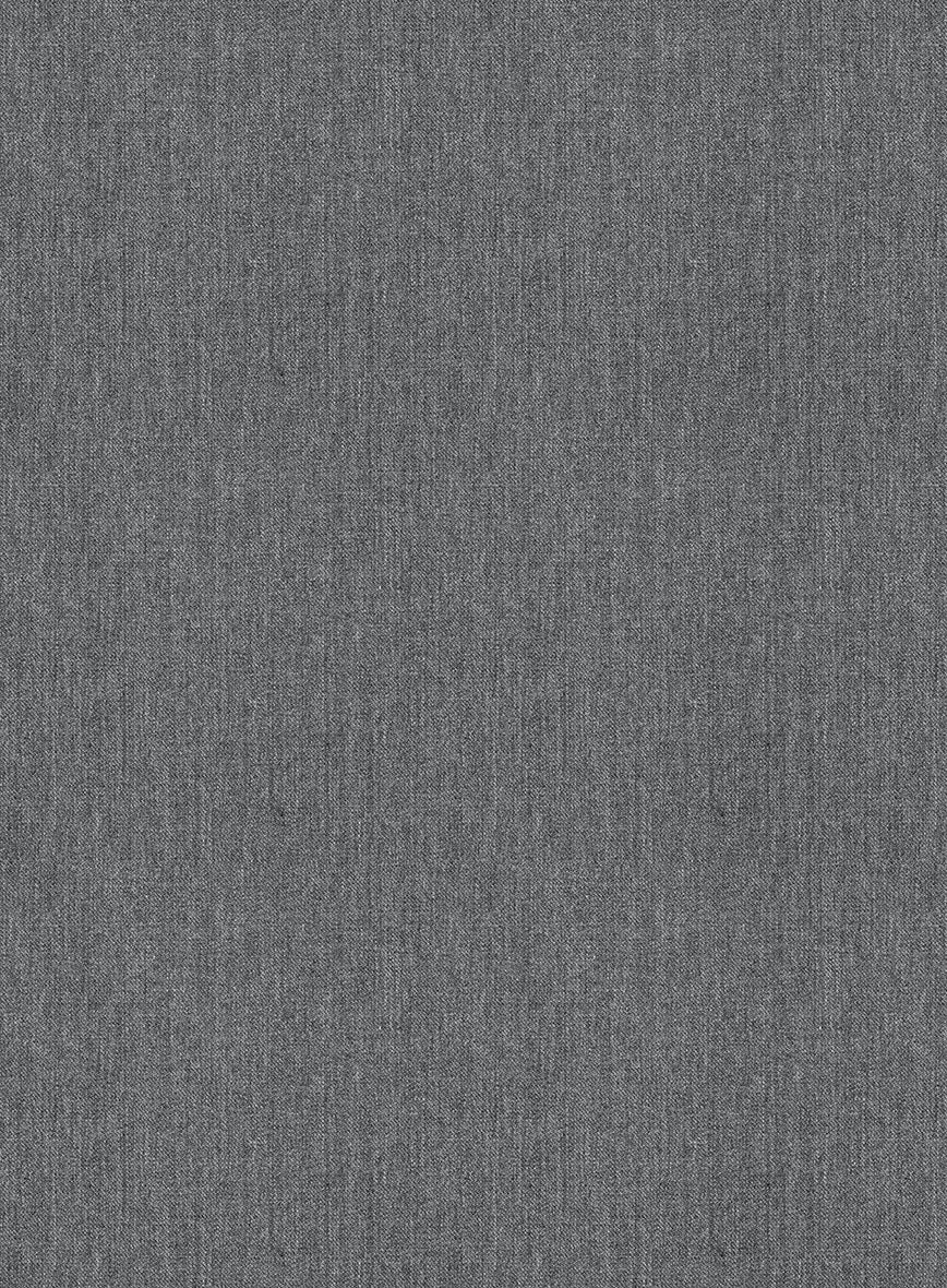 Frosted Mid Gray Terry Rayon Highland Trousers - StudioSuits