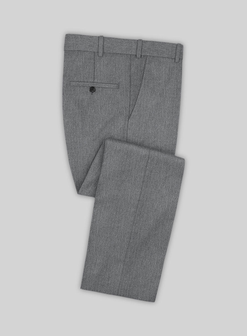 Frosted Mid Gray Terry Rayon Pants - StudioSuits