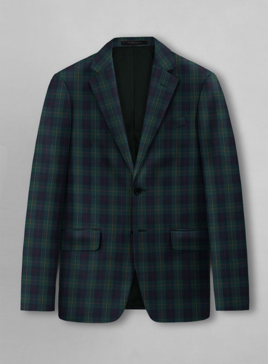 Frosted Forest Check Jacket - StudioSuits