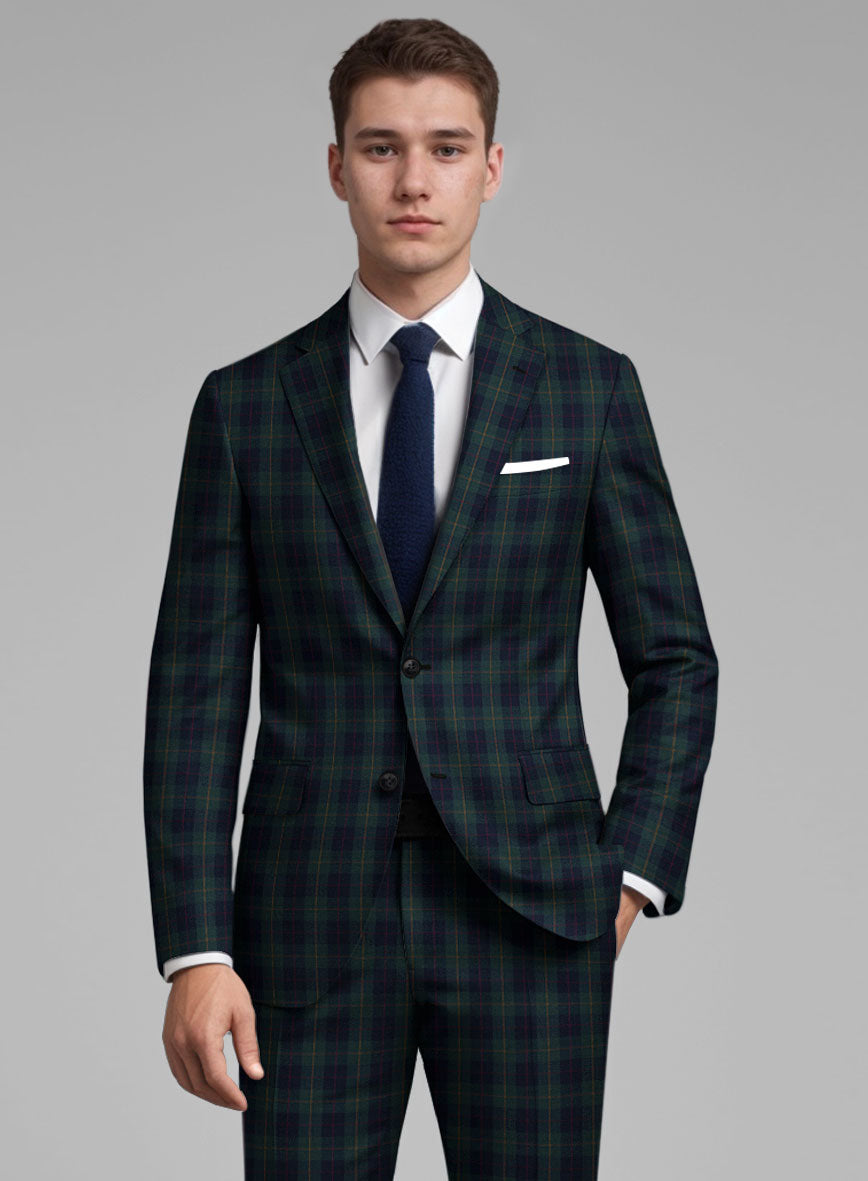 Frosted Forest Check Jacket - StudioSuits
