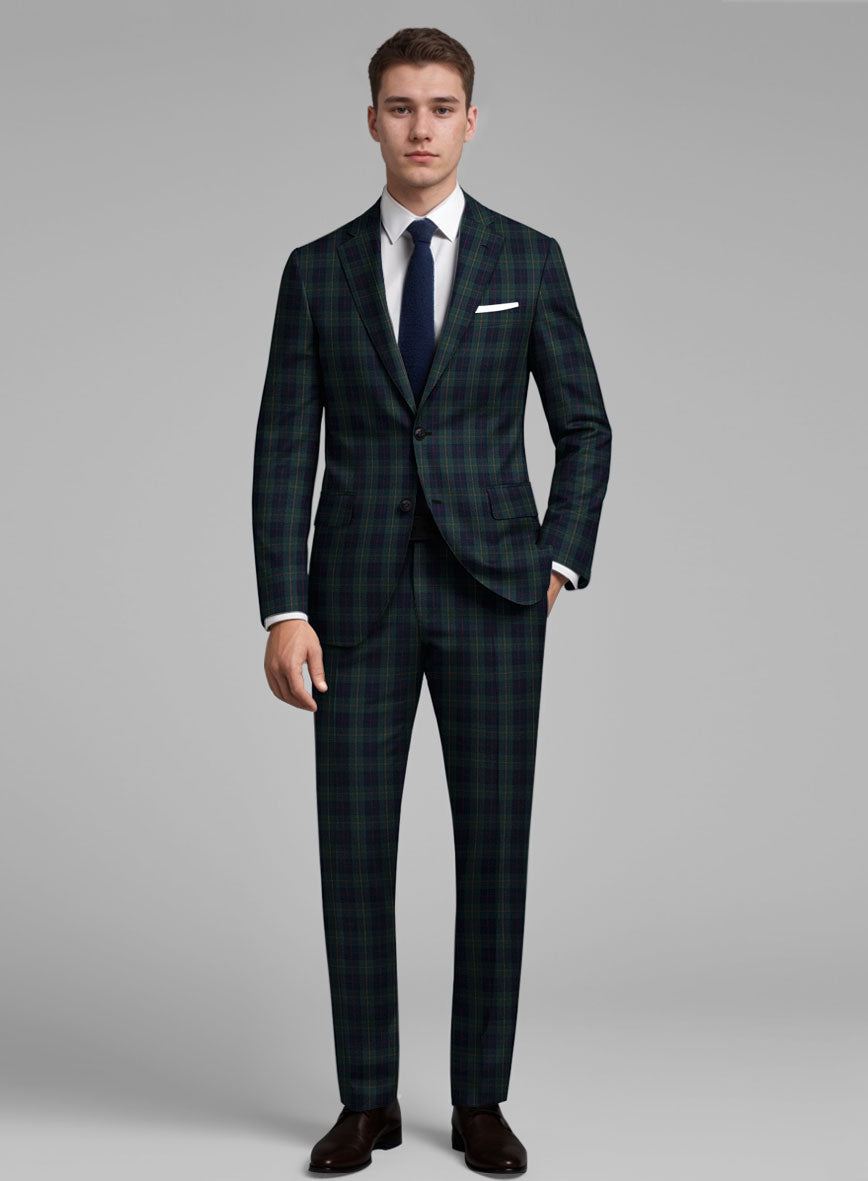 Frosted Forest Check Suit - StudioSuits