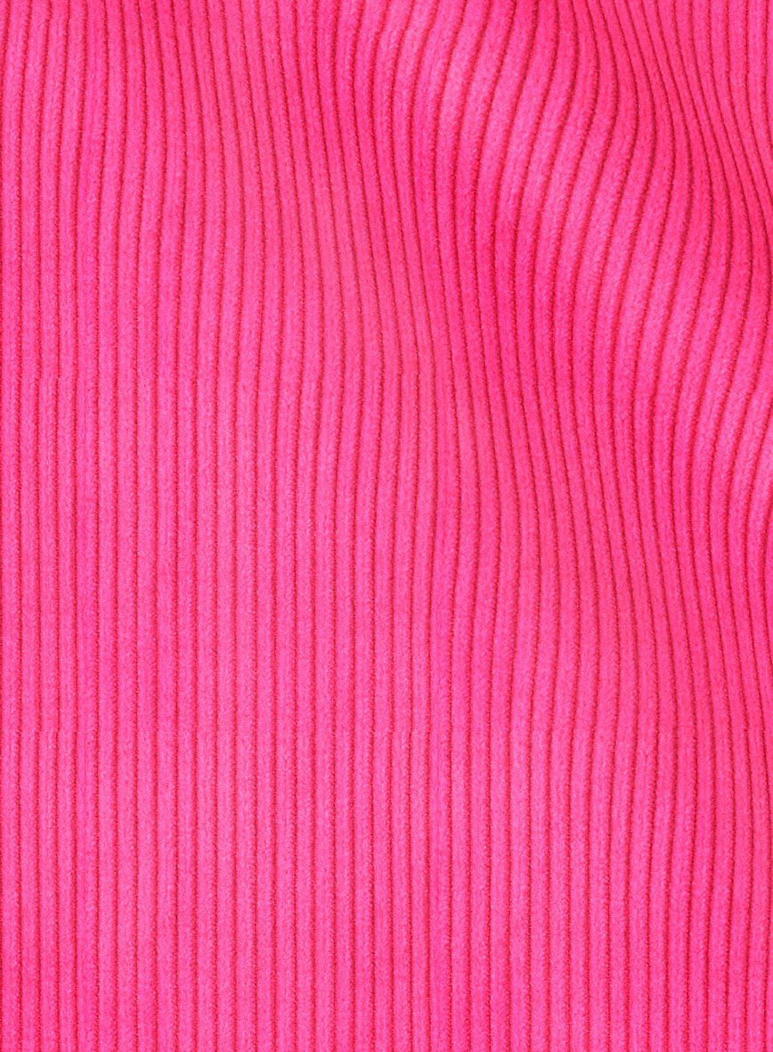 Fusica Pink Corduroy Double Breasted Suit - StudioSuits