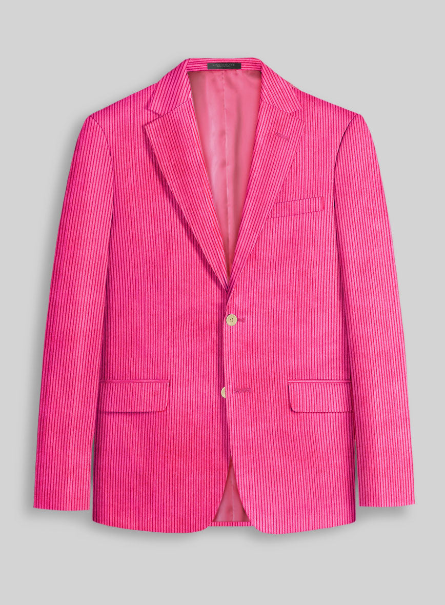 Fusica Pink Corduroy Jacket - StudioSuits