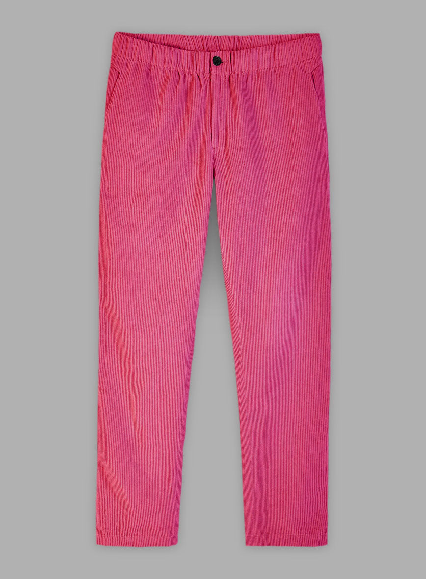 Easy Pants Fusica Pink Corduroy - StudioSuits