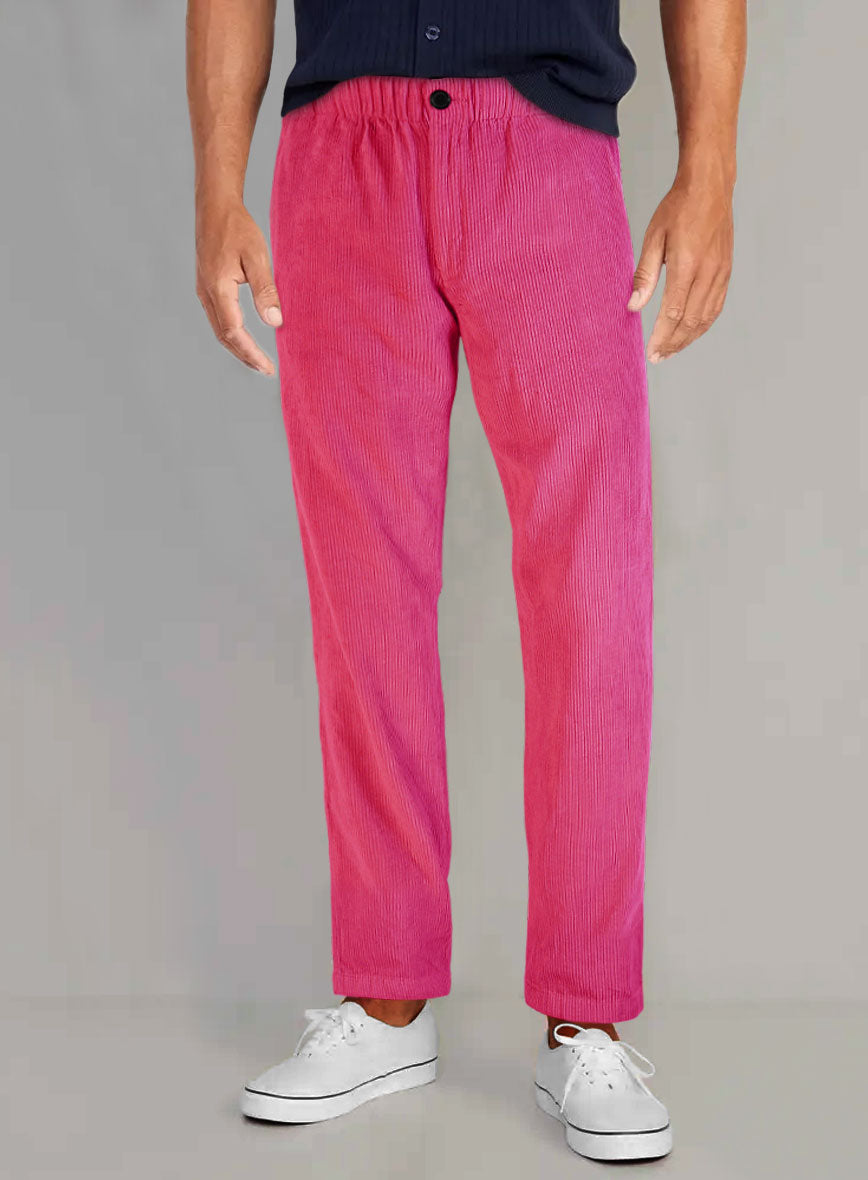 Easy Pants Fusica Pink Corduroy - StudioSuits