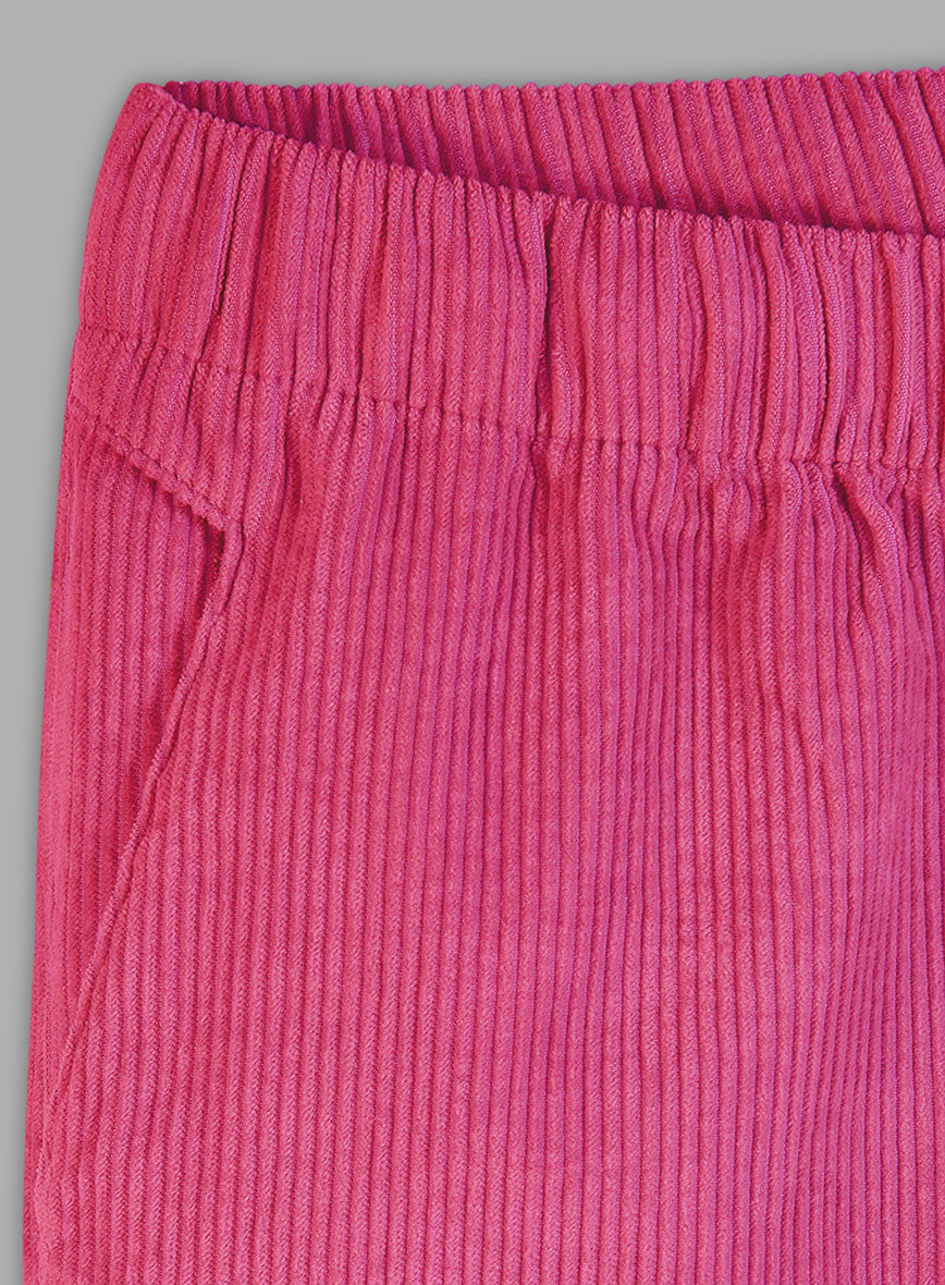Easy Pants Fusica Pink Corduroy - StudioSuits