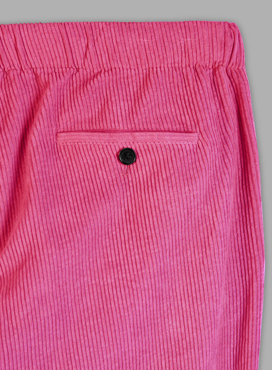 Easy Pants Fusica Pink Corduroy - StudioSuits