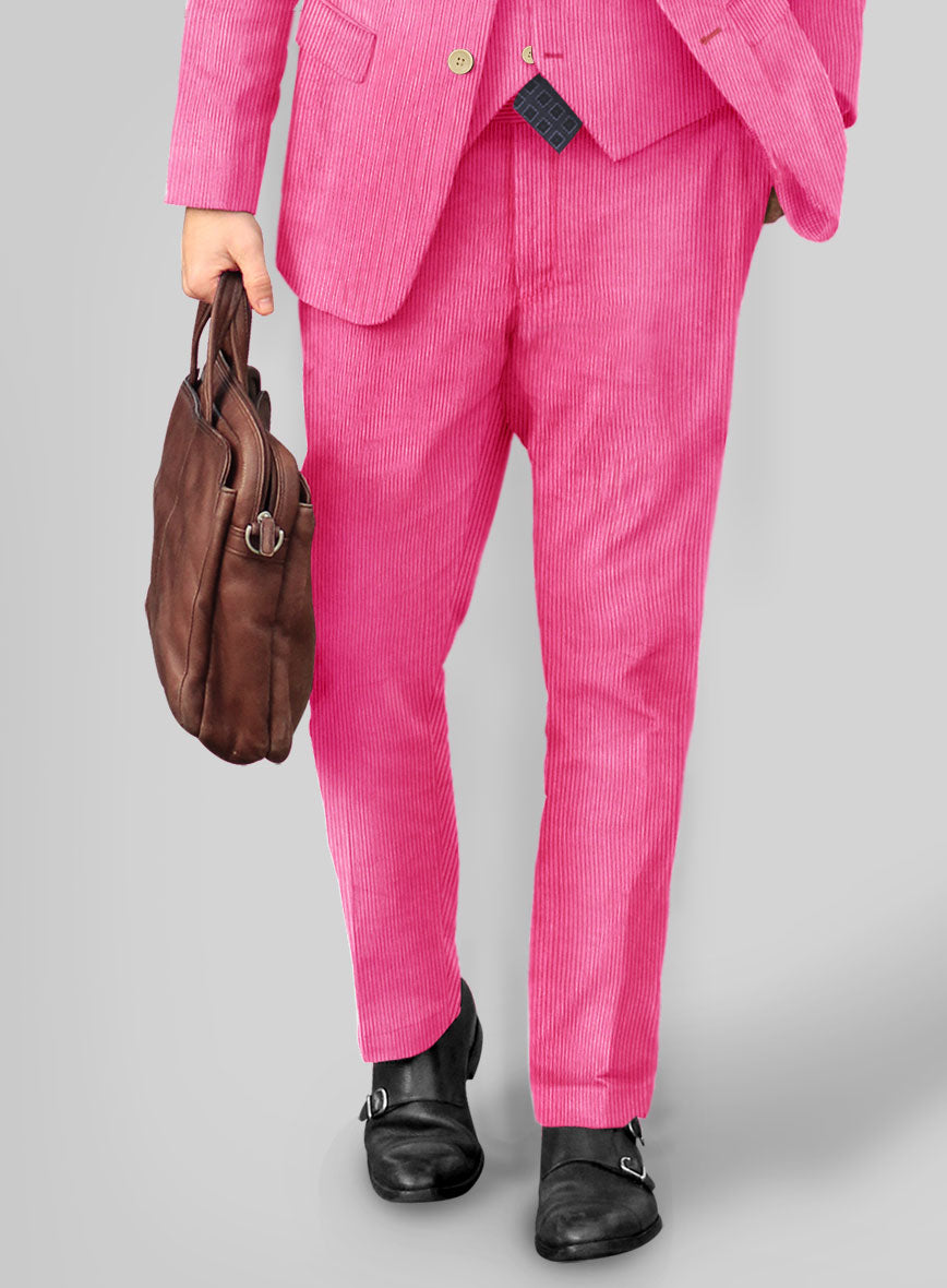 Fusica Pink Corduroy Suit - StudioSuits