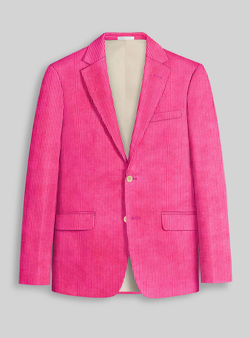 Fusica Pink Corduroy Jacket - StudioSuits