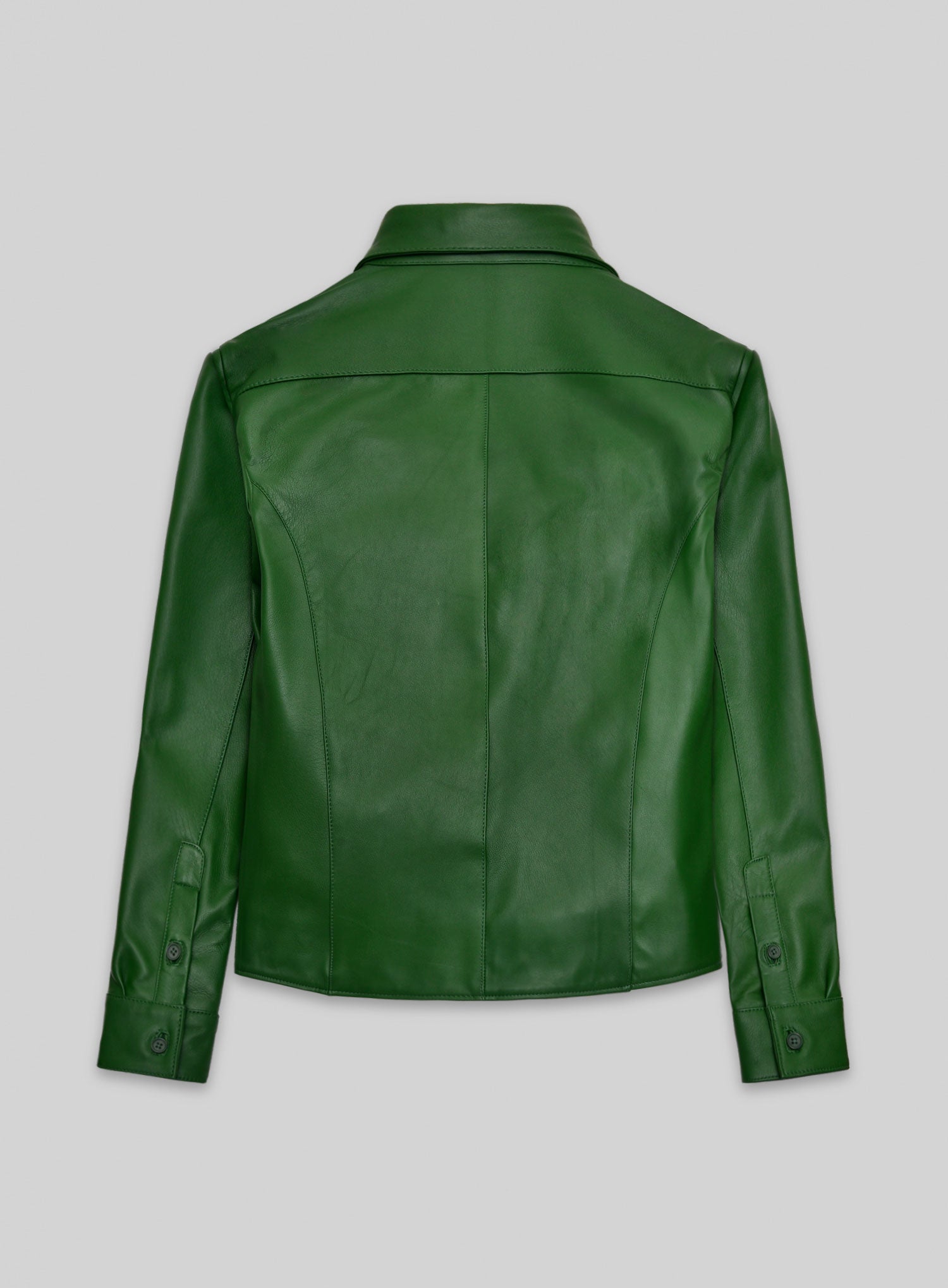 Galactic Brazil Green Leather Shirt - StudioSuits