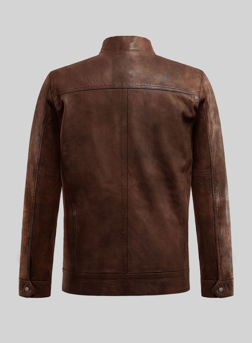 Galeforce Spanish Brown Biker Leather Jacket – StudioSuits