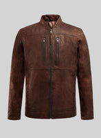 Galeforce Spanish Brown Biker Leather Jacket - StudioSuits