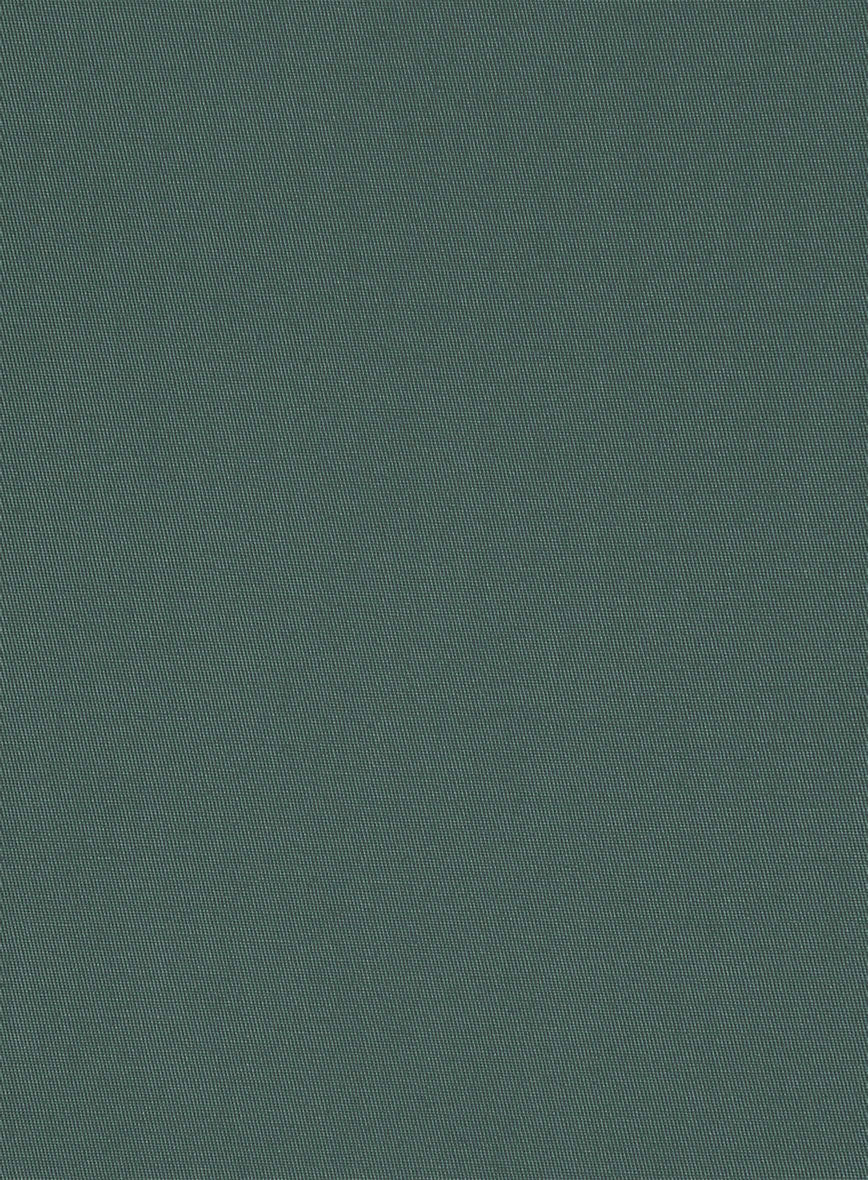 Washed Gallo Green Cotton Stretch Chino Pants - StudioSuits