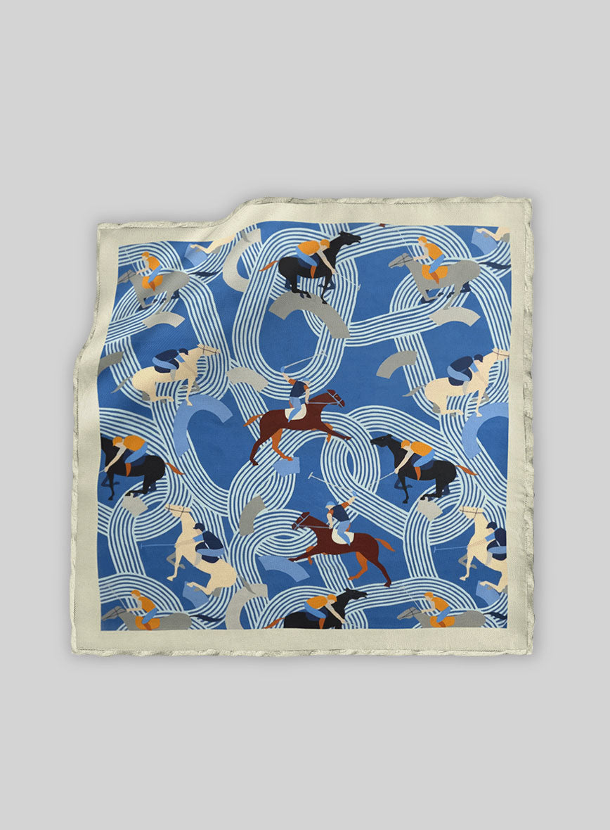 Gallop Rhythm Silk Pocket Square - StudioSuits