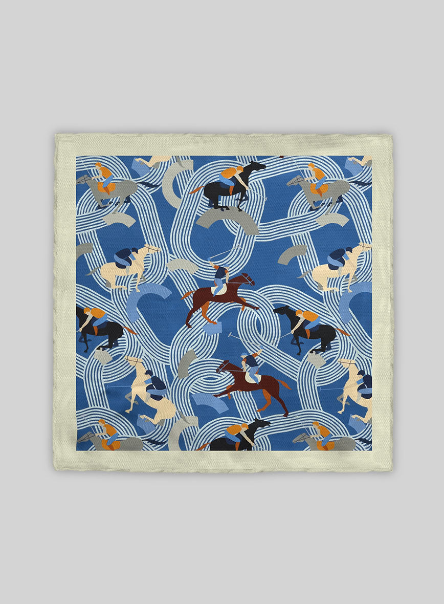Gallop Rhythm Silk Pocket Square - StudioSuits
