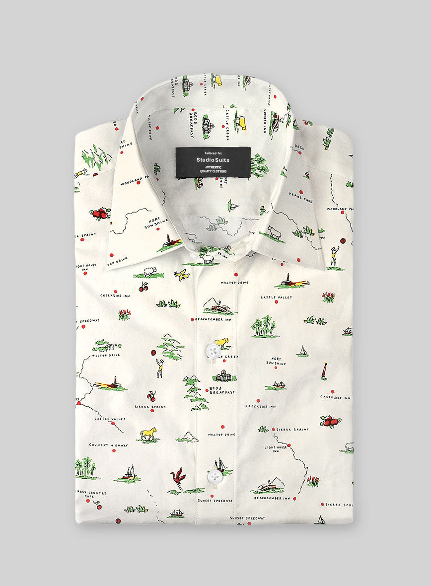 Garden Muse Cotton Shirt - StudioSuits