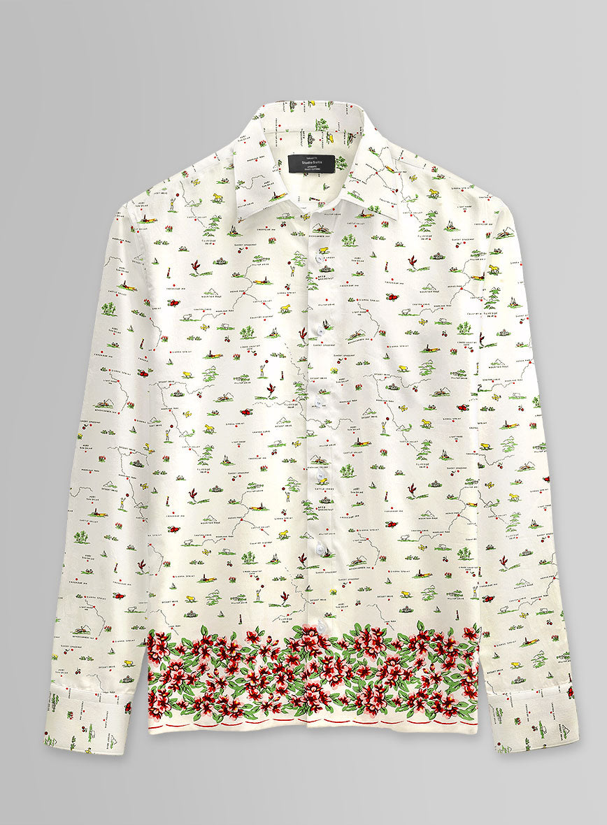 Garden Muse Cotton Shirt - StudioSuits