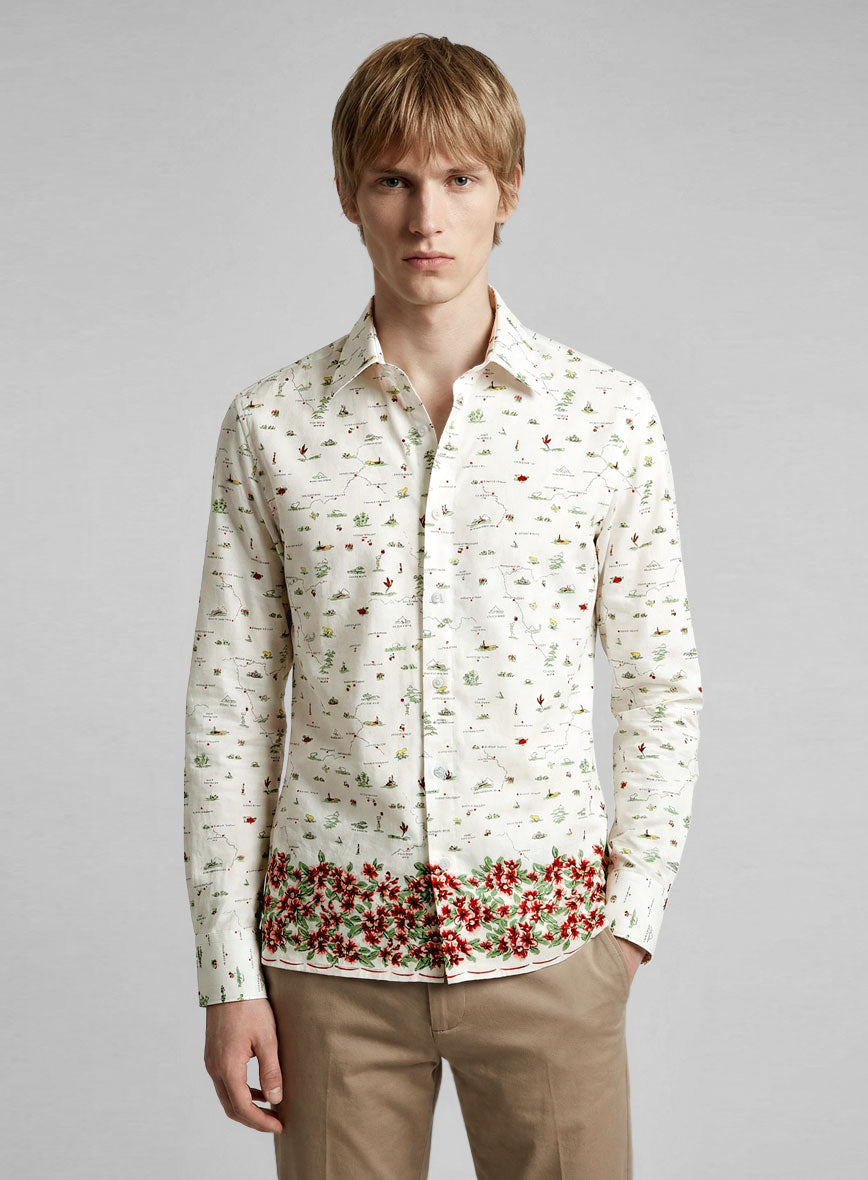 Garden Muse Cotton Shirt - StudioSuits