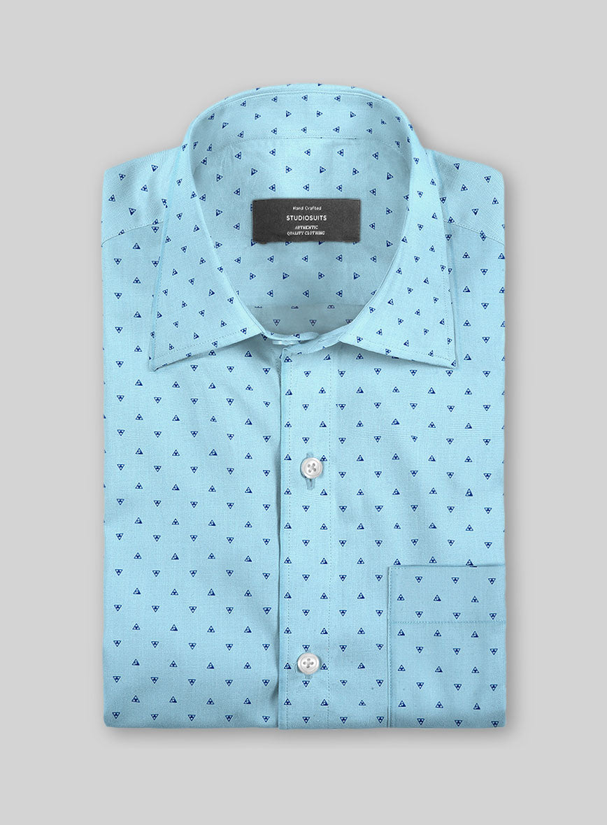 Geo Drift Cotton Shirt - StudioSuits