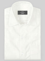 Giza Ivory Cotton Shirt - StudioSuits