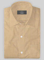 Giza Khaki Cotton Shirt - StudioSuits