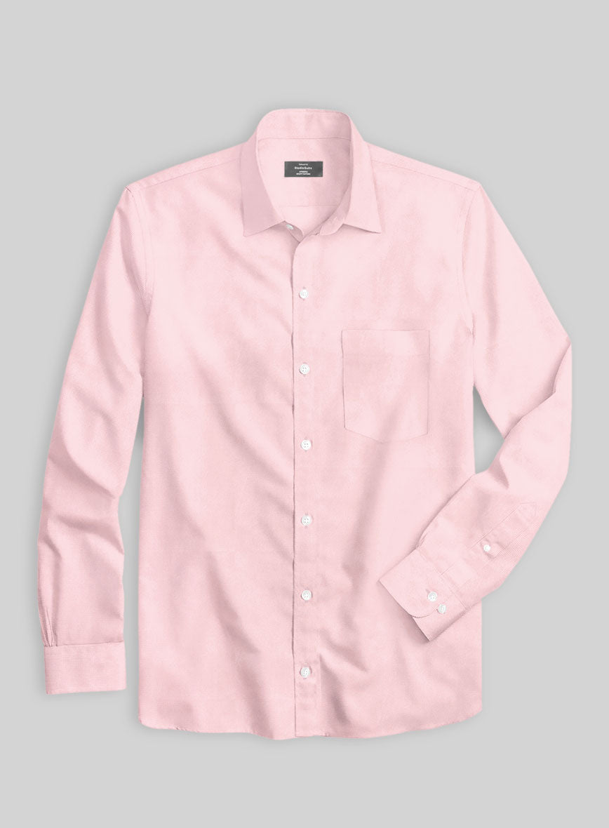 Giza Light Pink Cotton Shirt - StudioSuits