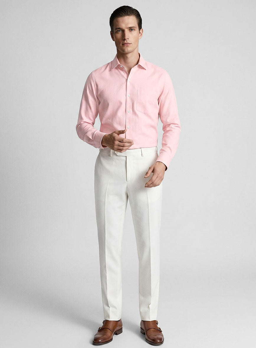 Giza Light Pink Cotton Shirt - StudioSuits
