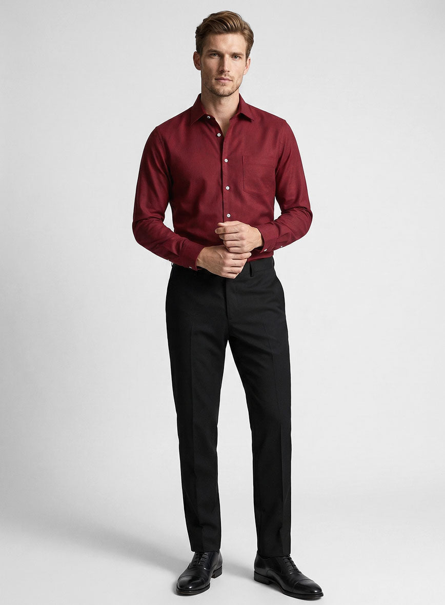 Giza Maroon Cotton Shirt - StudioSuits