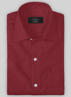 Giza Maroon Cotton Shirt - StudioSuits