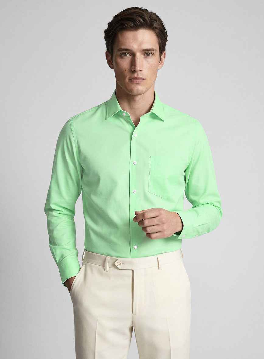 Giza Mint Green Cotton Shirt - StudioSuits