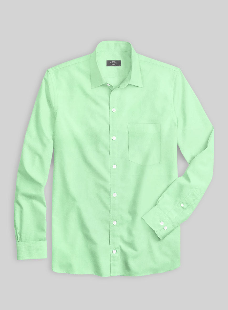 Giza Mint Green Cotton Shirt - StudioSuits