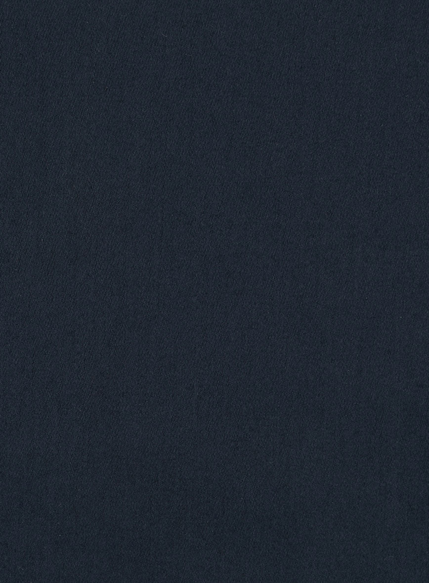 Giza Navy Blue Cotton Shirt - StudioSuits