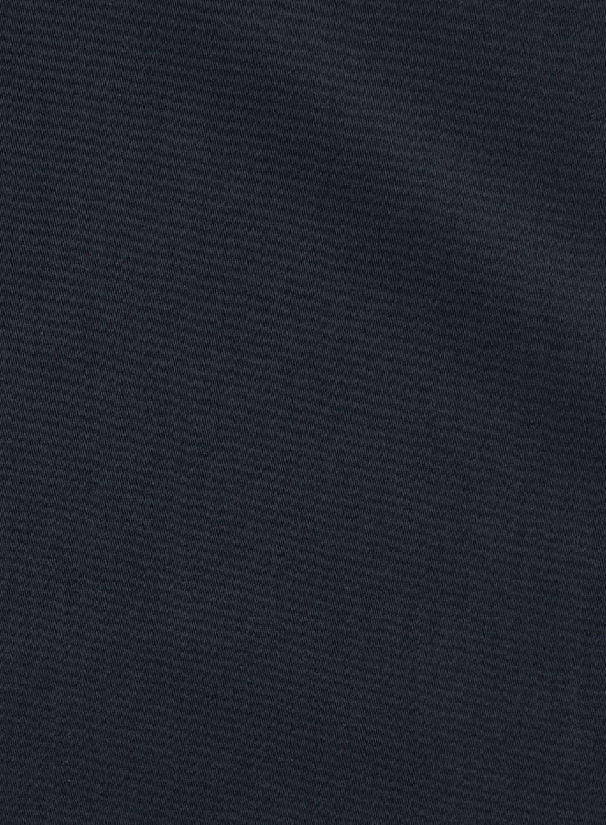 Giza Navy Blue Cotton Shirt - StudioSuits