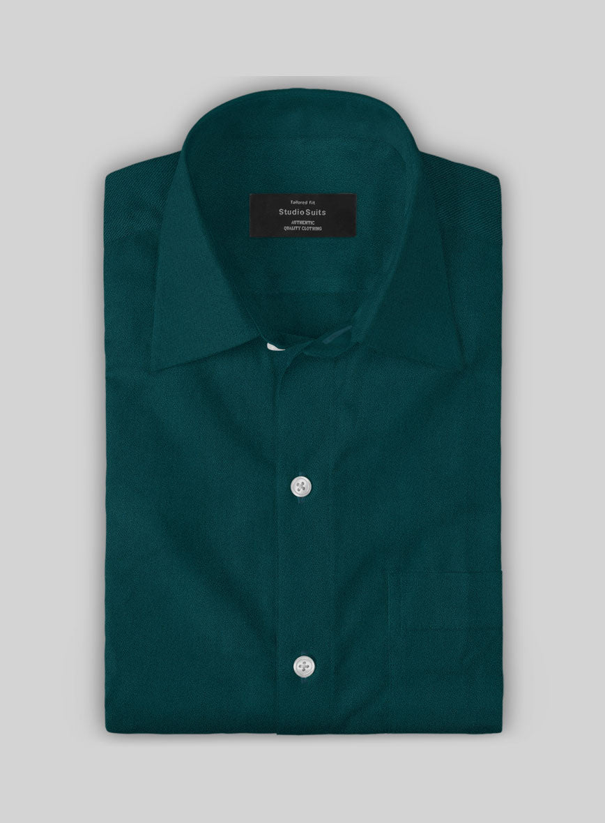 Giza Teal Cotton Shirt - StudioSuits