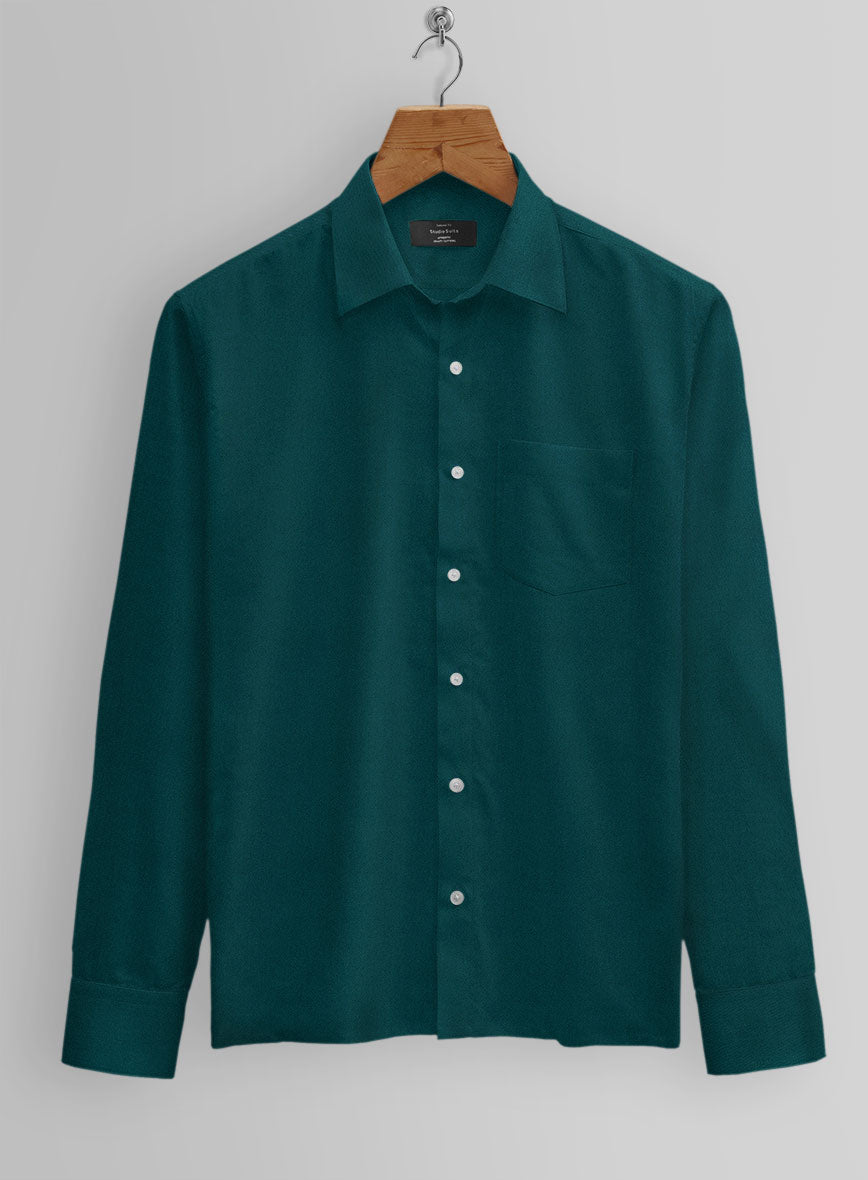 Giza Teal Cotton Shirt - StudioSuits