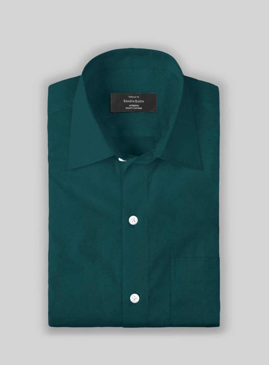 Giza Teal Cotton Shirt - StudioSuits