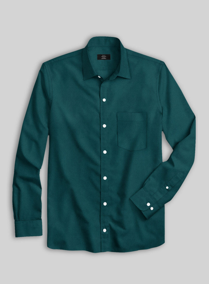 Giza Teal Cotton Shirt - StudioSuits