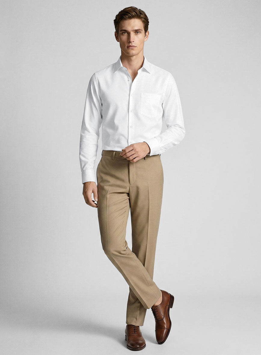 Giza White Cotton Shirt – StudioSuits