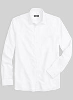 Giza White Cotton Shirt - StudioSuits