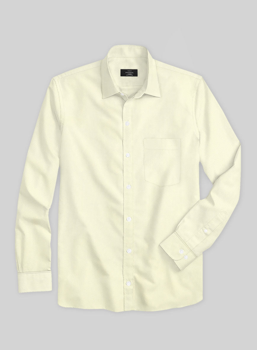 Giza Yellow Cotton Shirt - StudioSuits
