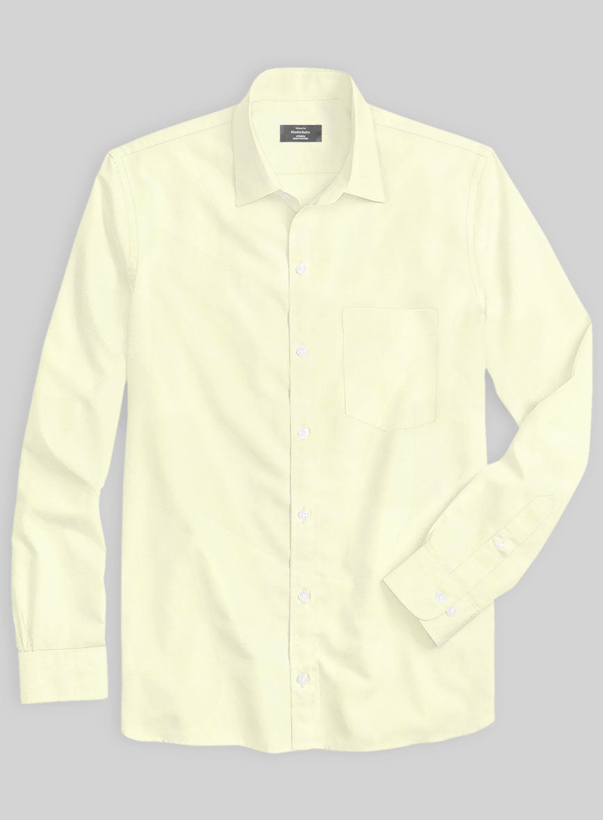 Giza Yellow Cotton Shirt